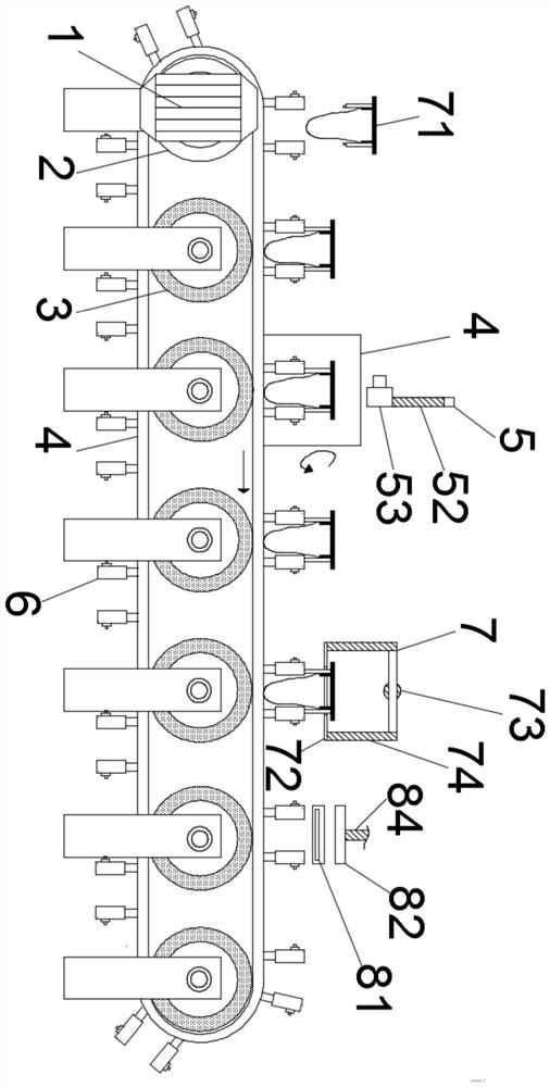 Automatic packaging device for bread processing