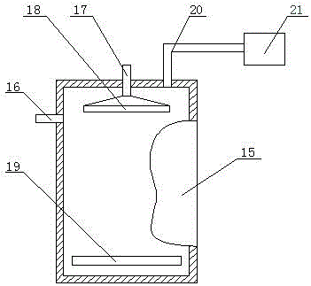 Method for producing ammonium bifluoride through fluorine-containing waste etching liquid