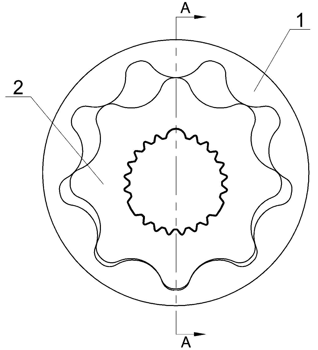 Powder metallurgical formulas for internal and external rotors of hydraulic slippage pump and manufacturing method of internal and external rotors of hydraulic slippage pump