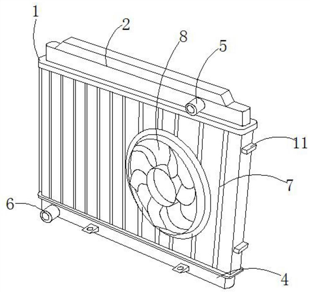 A diesel engine radiator