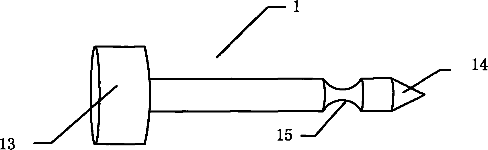 Fastening method suitable for part with hole and device thereof