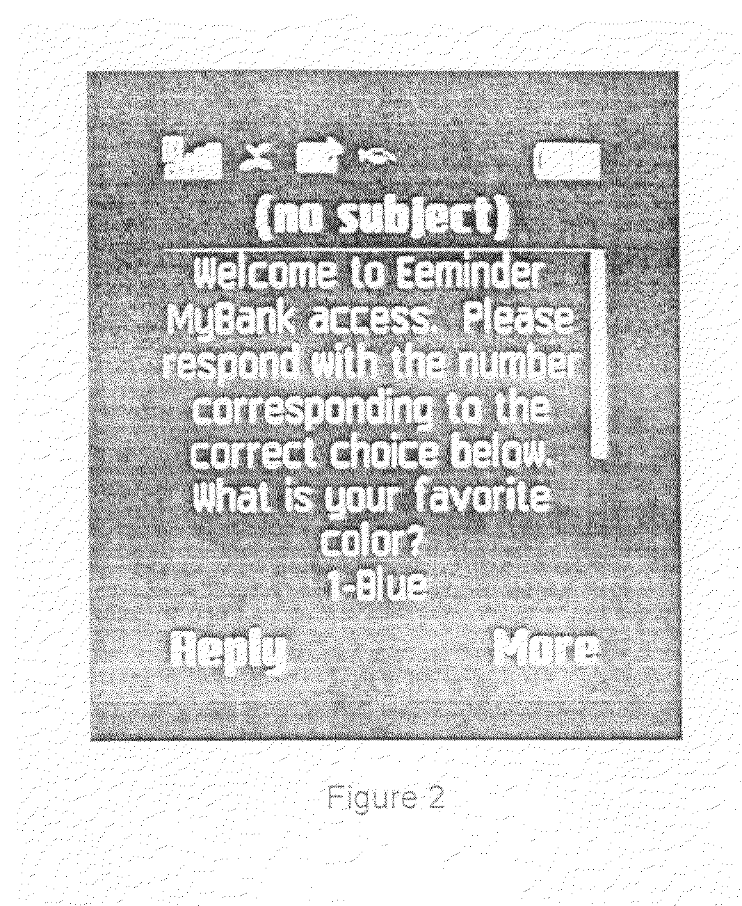 Method and system for using message based security challenge and response questions for multi-factor authentication in mobile access to electronic information