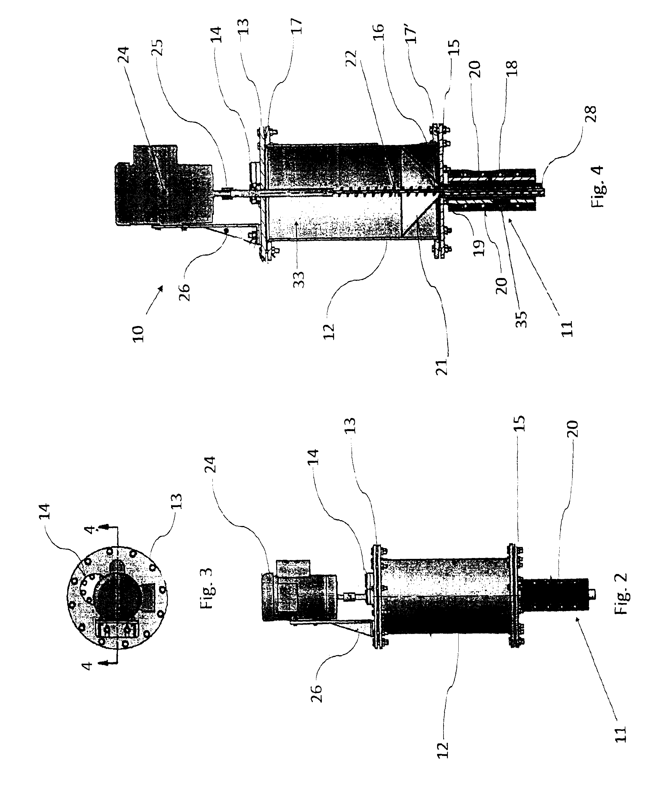 System and process for thermochemical treatment of matter containing organic compounds