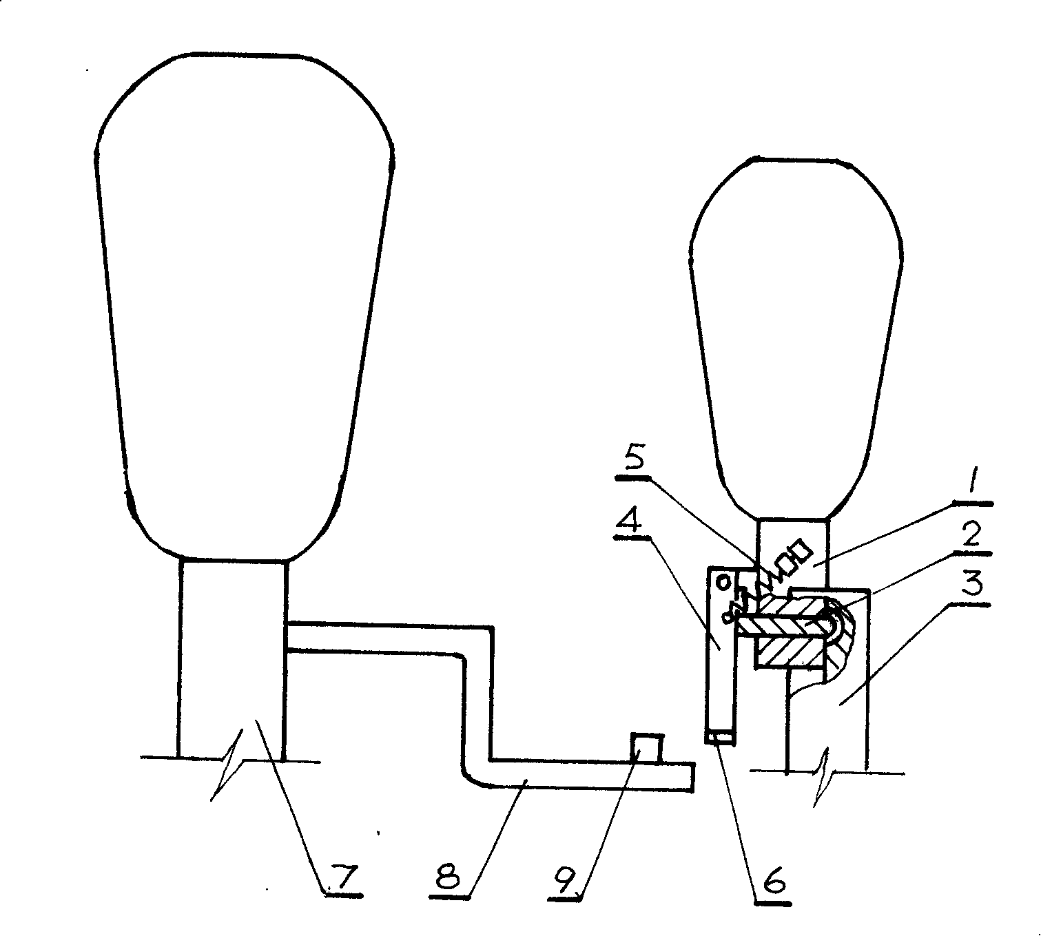 Device for converting into braking operation after stepping gasoline throttle as brake mistakenly