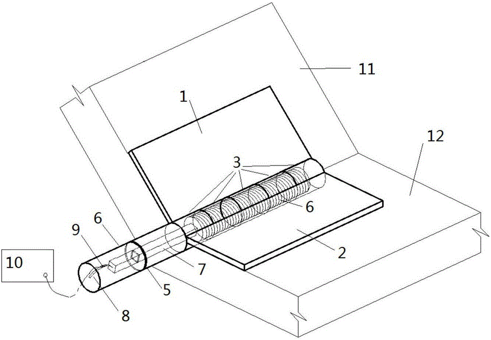 A device and method for dynamically measuring angular displacement