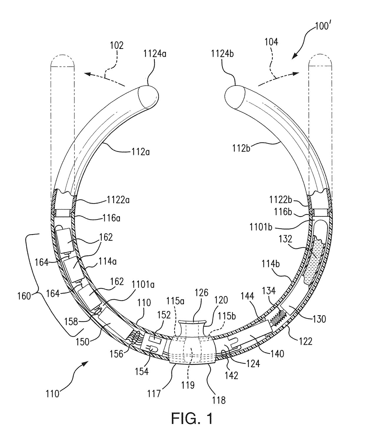 Wearable electronic simulated smoking device