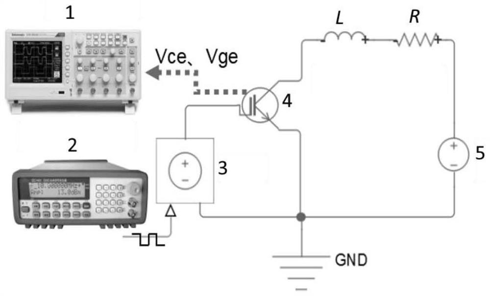 Implementation method for residual life prediction and state evaluation of IGBT