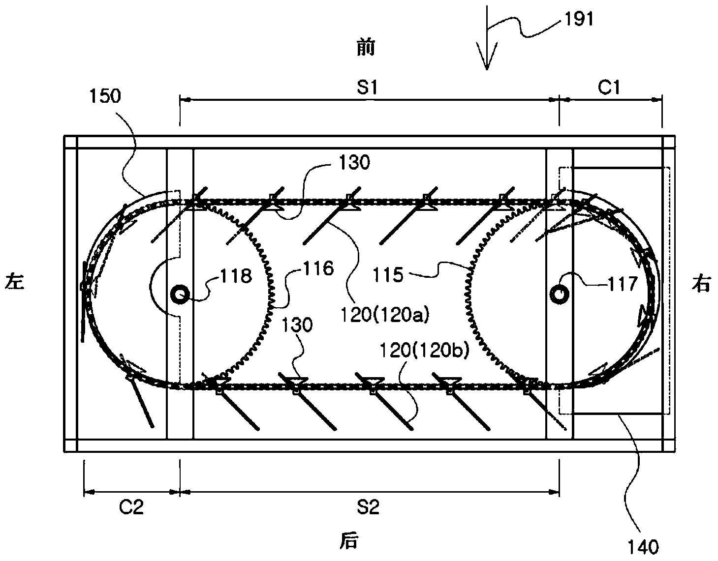 Power generating apparatus using flowing water