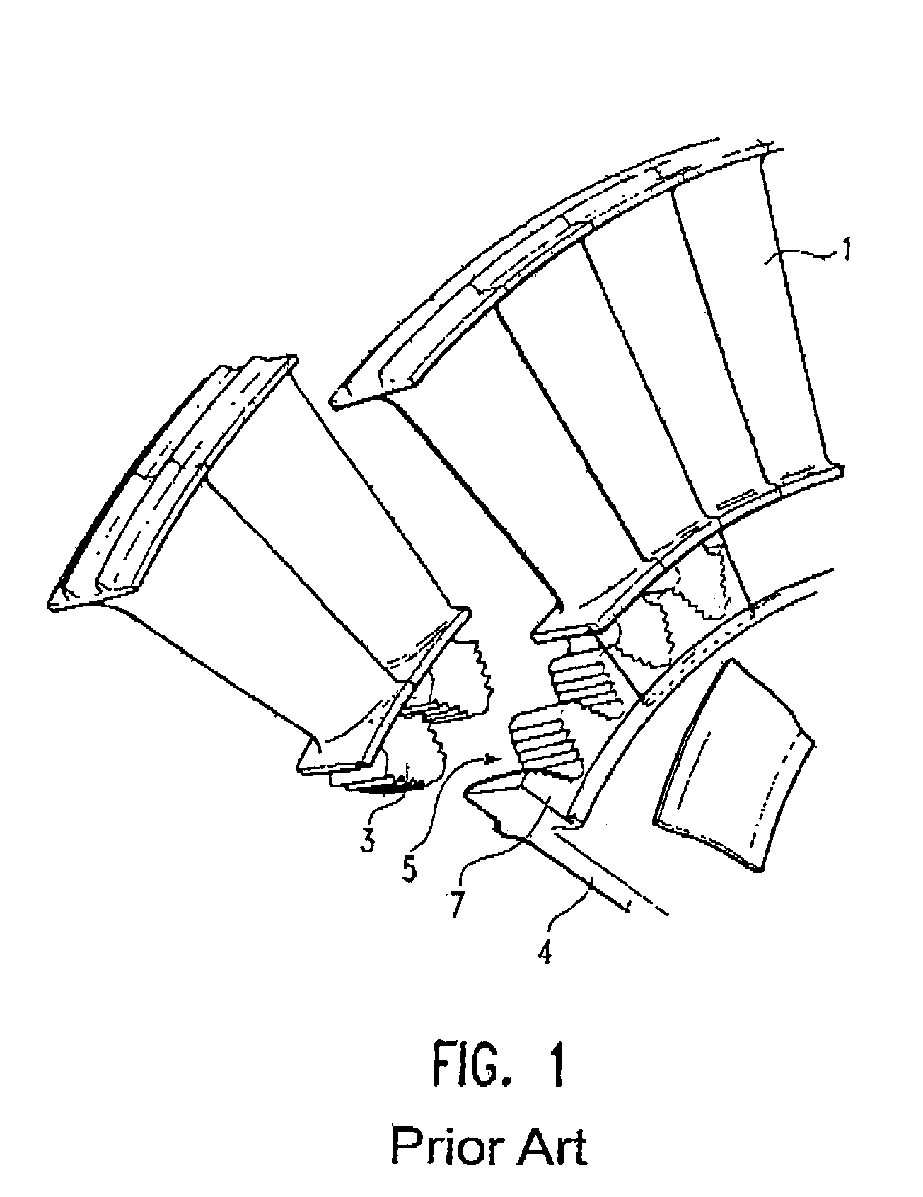 Axial locking device for turbine blades