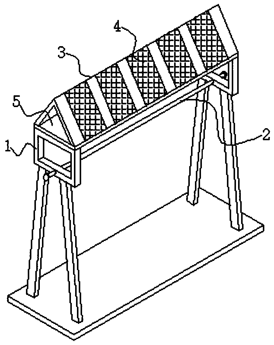 Outdoor clothes hanger for blowing clothes