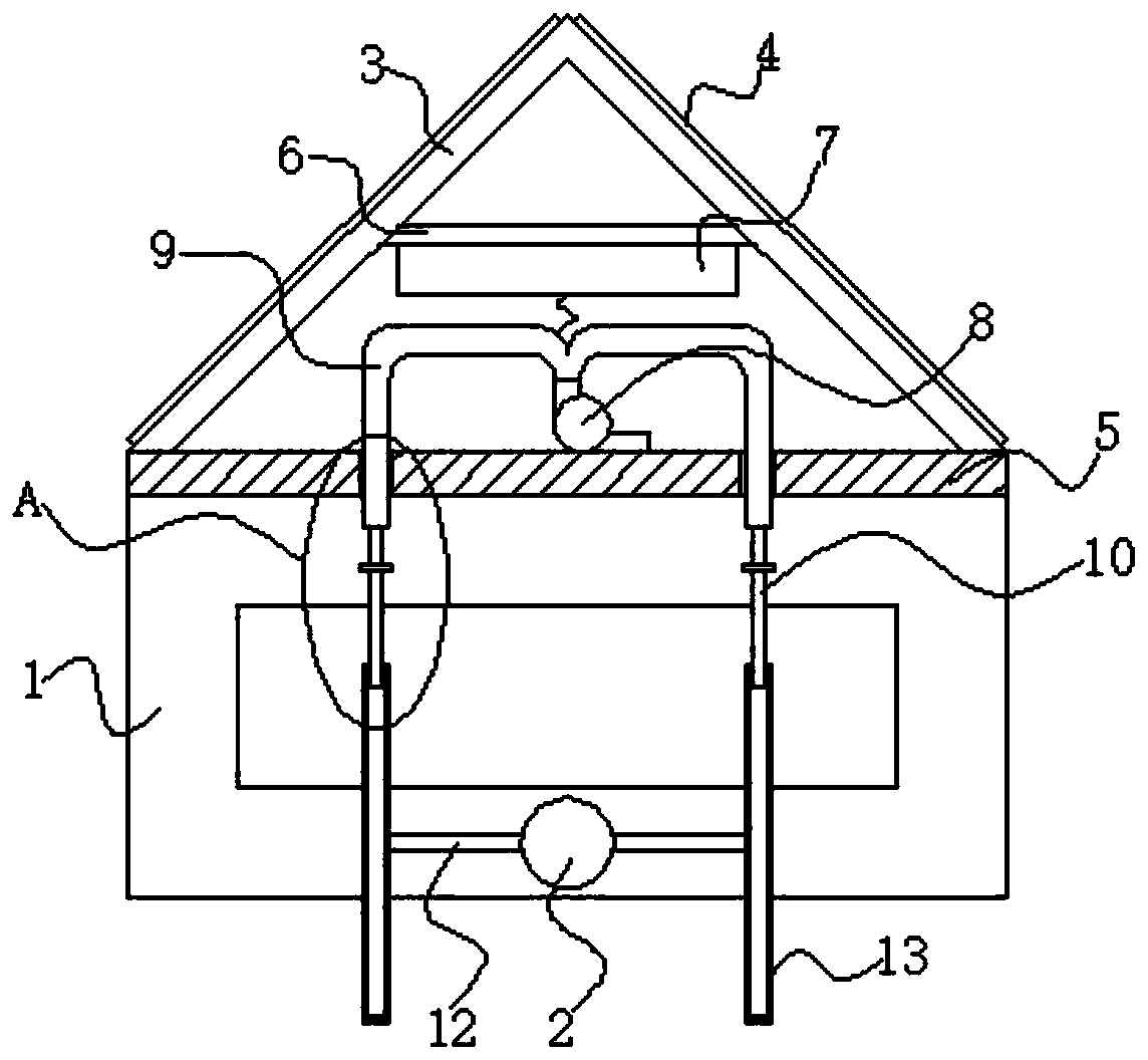 Outdoor clothes hanger for blowing clothes