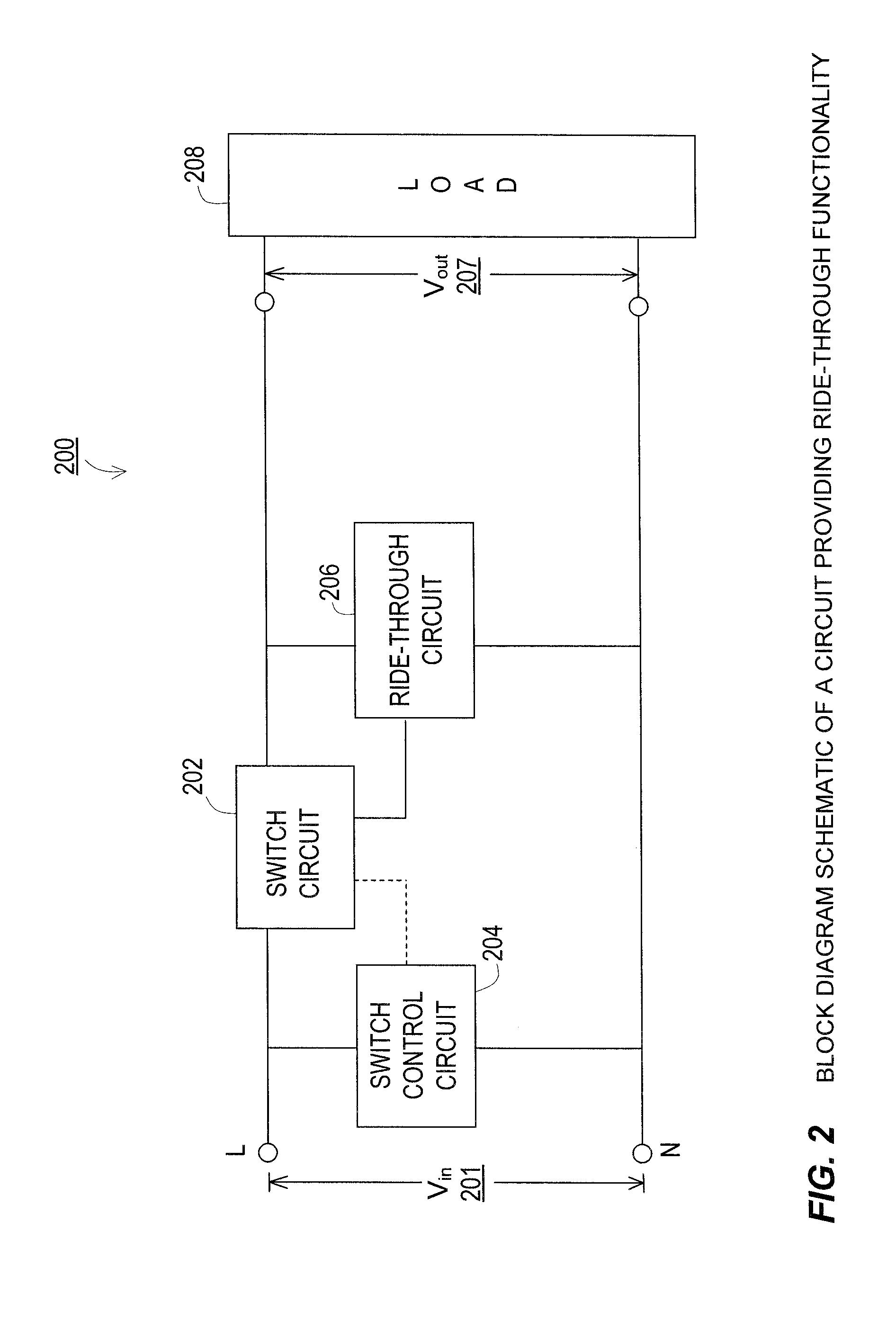 Line Cord with a Ride-Through Functionality for Momentary Disturbances