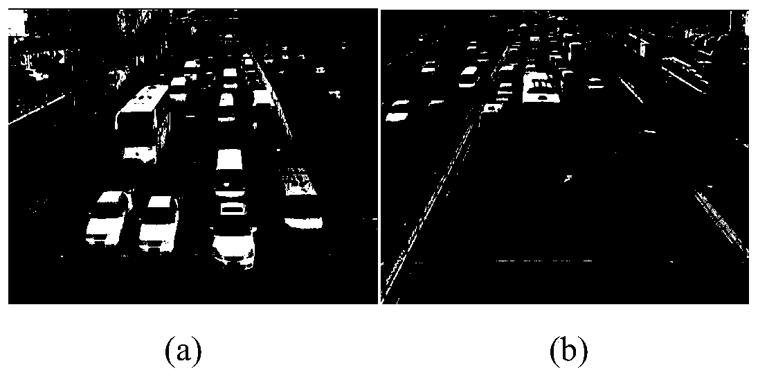 Intersection lane division detailed traffic parameter acquisition method based on double cameras