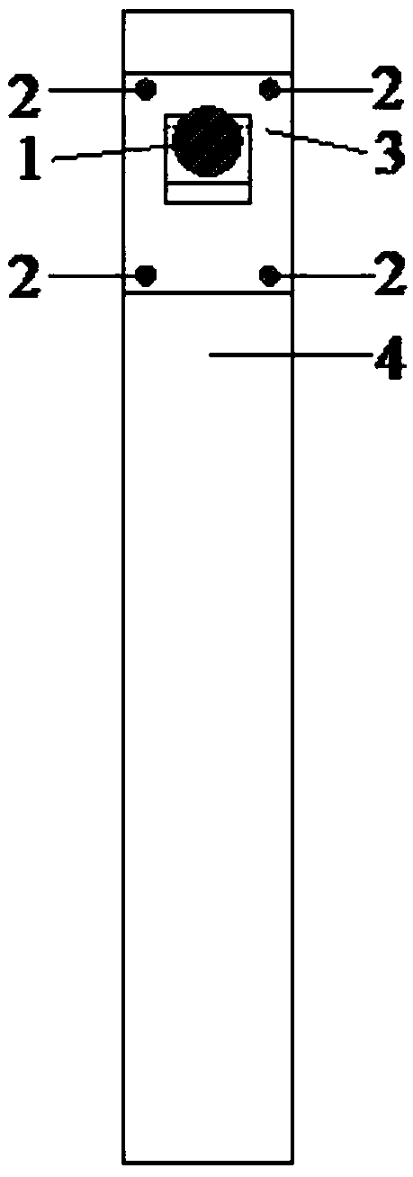 Anti-slide pile-anchor cable connecting device suitable for side slope model test