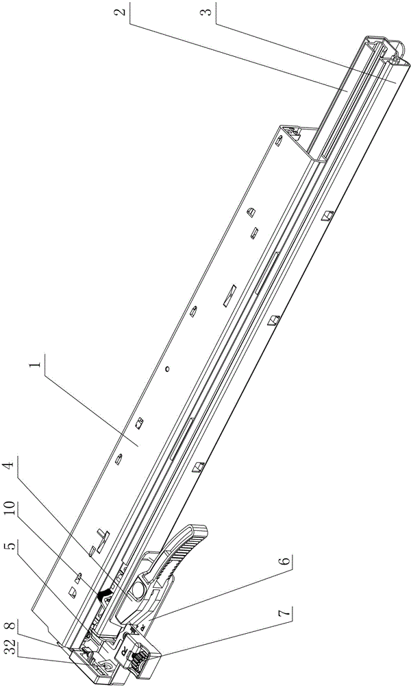 Removable multi-azimuth slide rail adjusting device