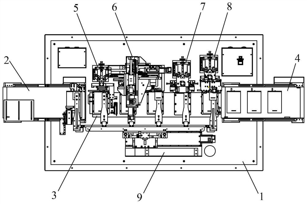 Automatic battery masking tape pasting equipment