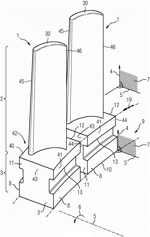 Blade root for a turbine blade