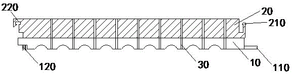 Safe environmentally-friendly combined type plastic cement racetrack and manufacturing method thereof