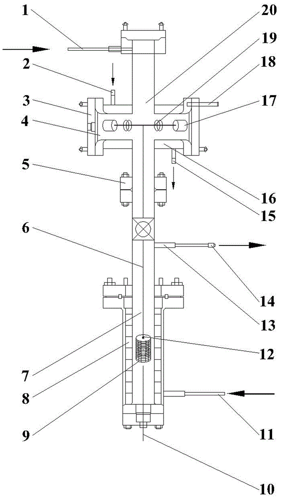 Transient state experiment device and method for catalyst high temperature and high pressure evaluation