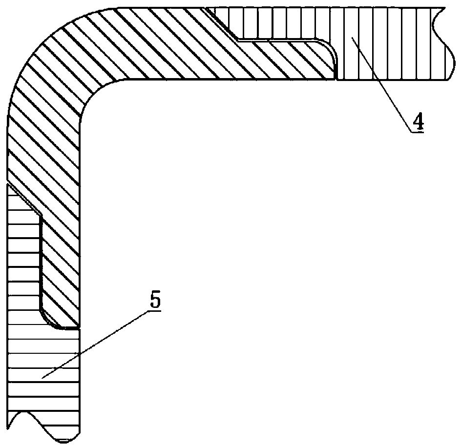 Sandwiched honeycomb structure of radome