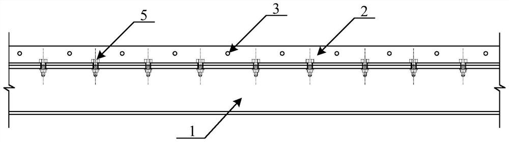 Ultrahigh-toughness combined bridge deck formed by assembling and connecting angle steel and profiled steel sheets