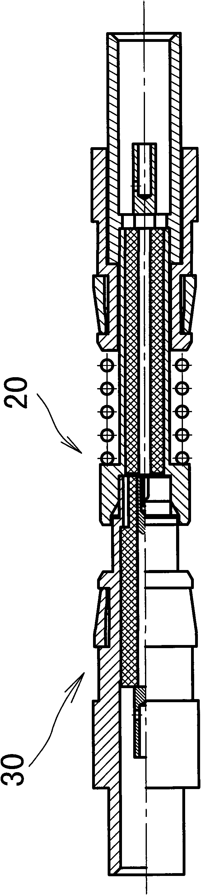 Floating signal contact element and electric connector using the same