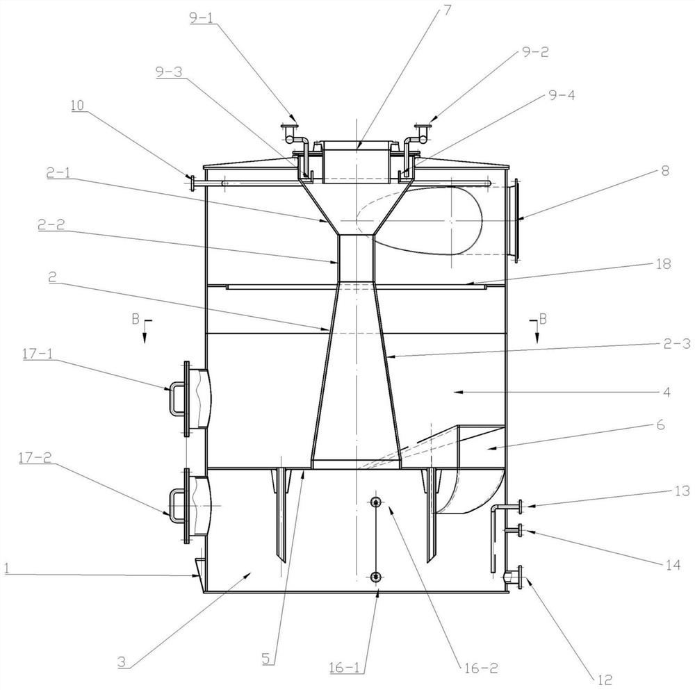 Industrial flue gas exhaust cleaning tower