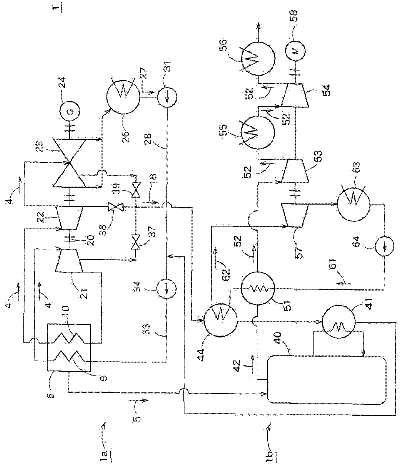 Carbon dioxide recovery method and carbon-dioxide-recovery-type steam power generation system