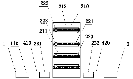 Storage device achieving rapid storing and fetching