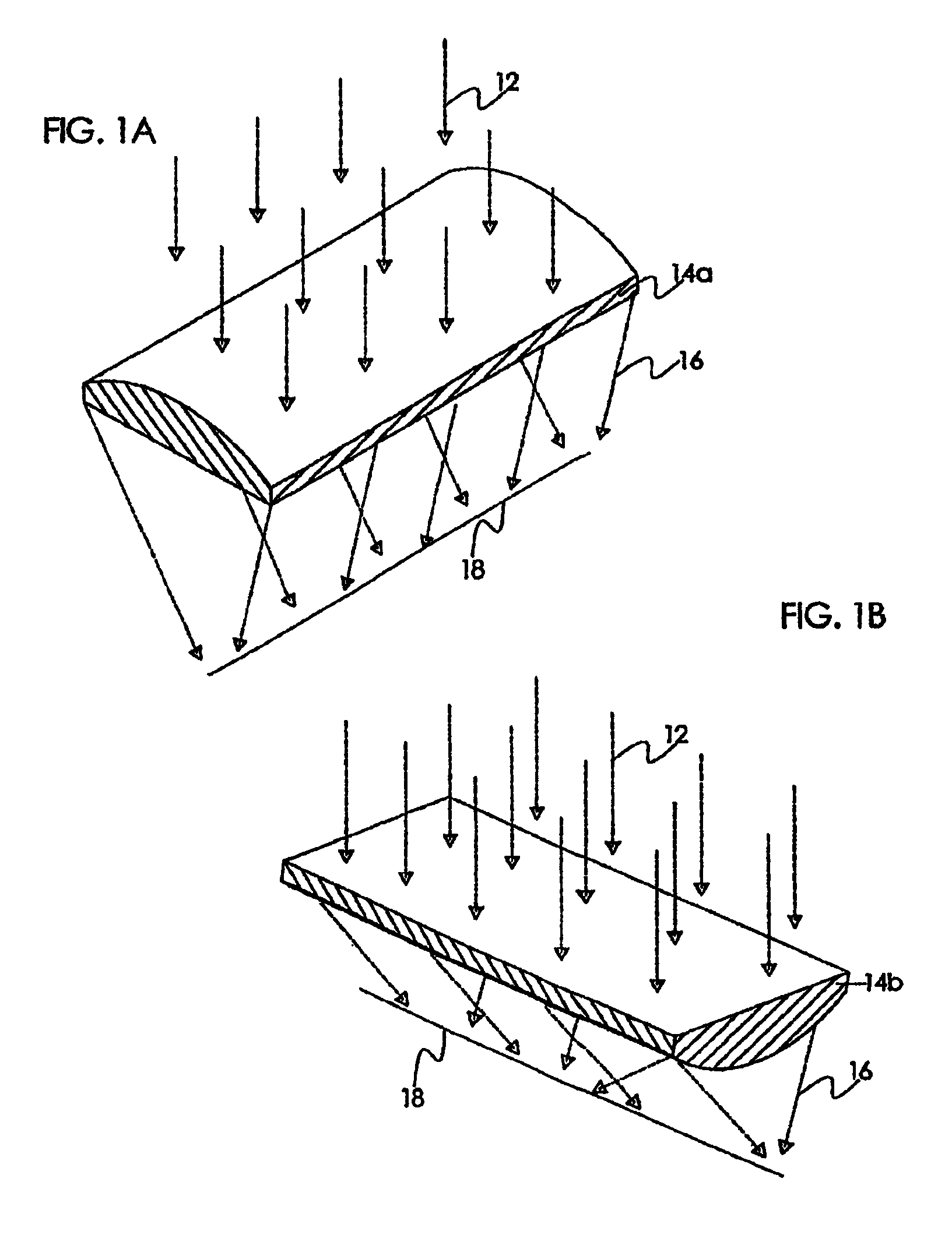 Variable optical arrays and variable manufacturing methods