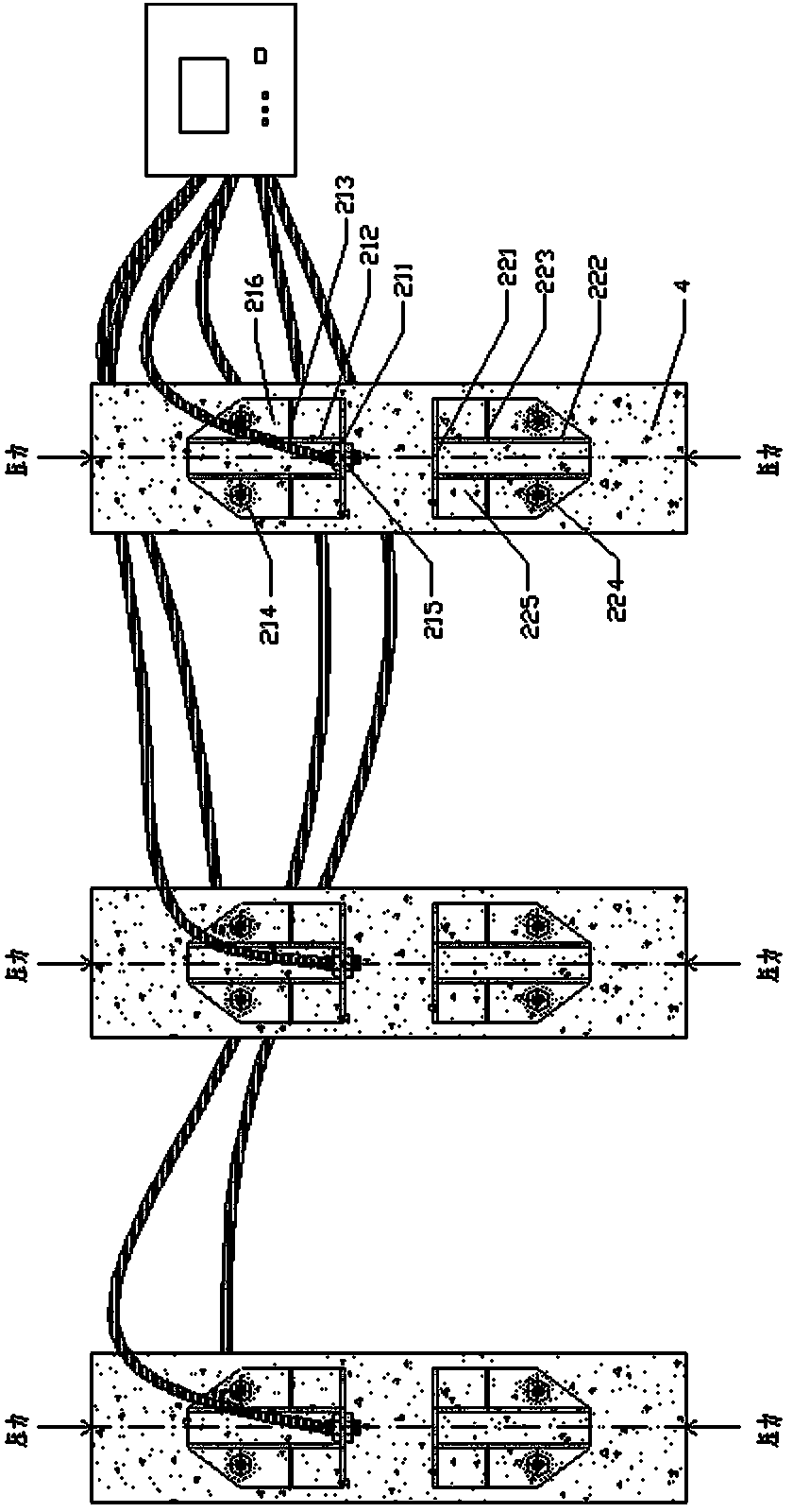 Device for measuring creep deformation of eddy current