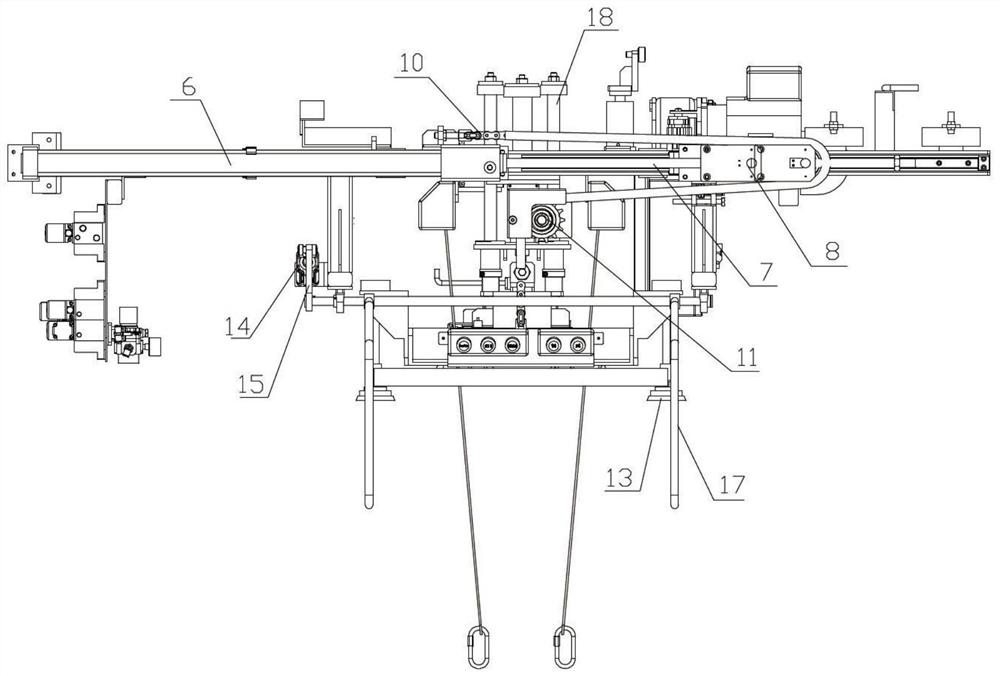 Transferring gripper mechanism for mounting automobile roof glass