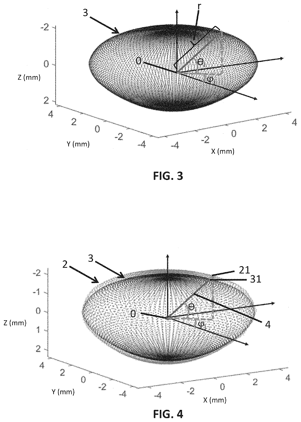 Method of estimating a full shape of the crystalline lens from measurements taken by optic imaging techniques and method of estimating an intraocular lens position in a cataract surgery