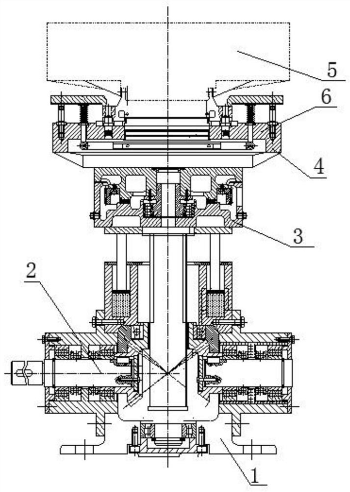 An automatic fixture that can be lifted and rotated for precision parts processing