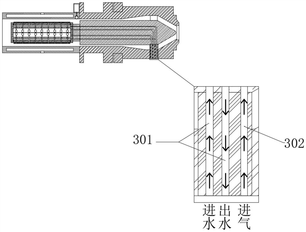 Plastic extrusion mold with high-heat-dissipation sizing sleeve