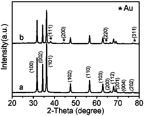 Construction method of photoelectrochemical aptasensor based on gold/zinc oxide composite material and detection method for bisphenol A