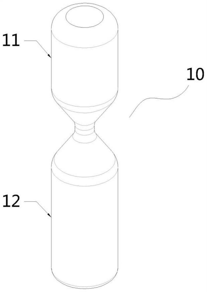 Asymmetric hourglass and student tooth-brushing cup with timing function