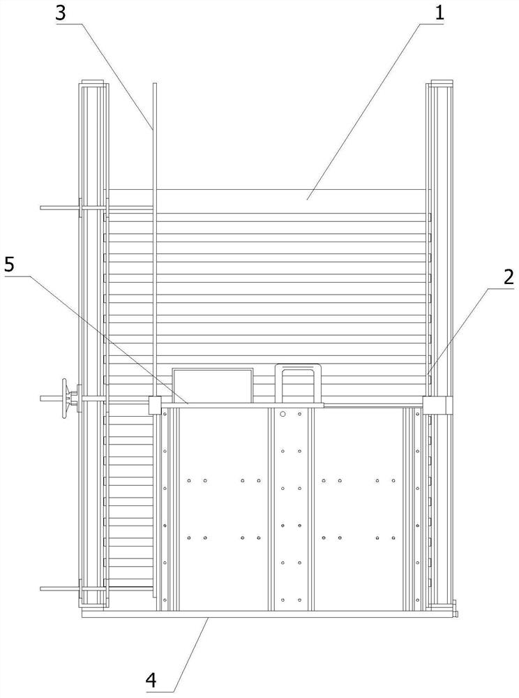 Construction device for matching steel structure assembly plates with mounting plates