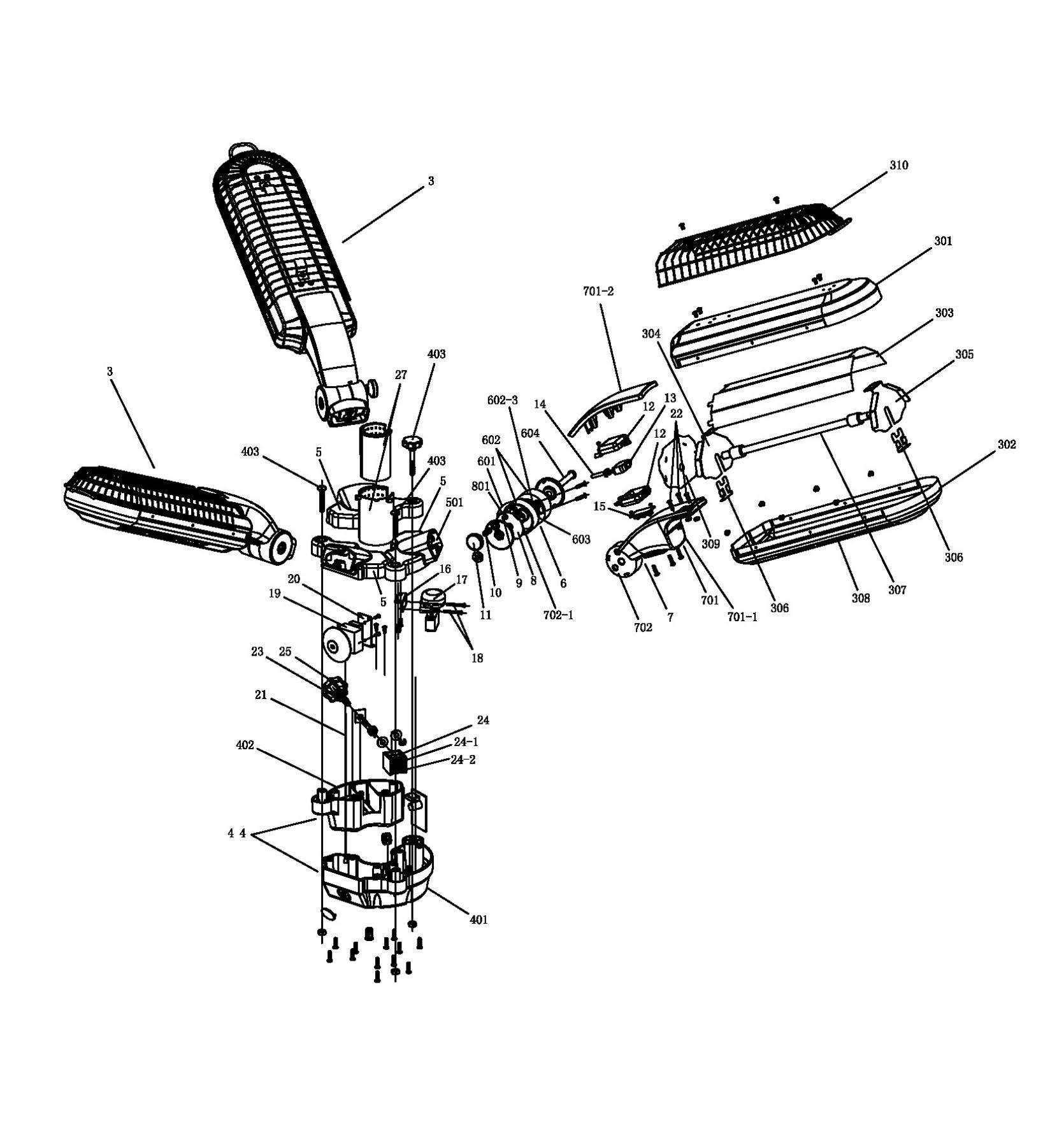 Multi-head vertical electric warmer