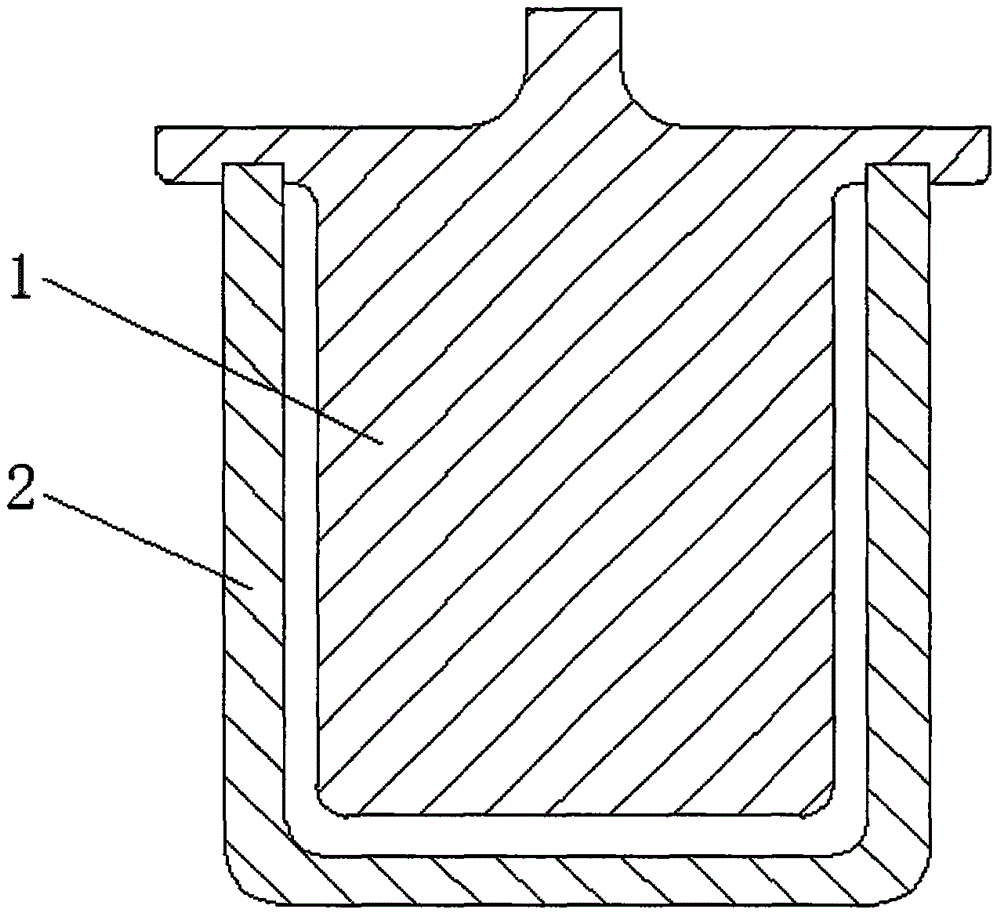 Preparation method for casting iridium crucible