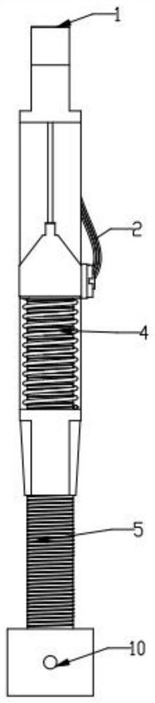 High-voltage power equipment connector heating defect emergency treatment device