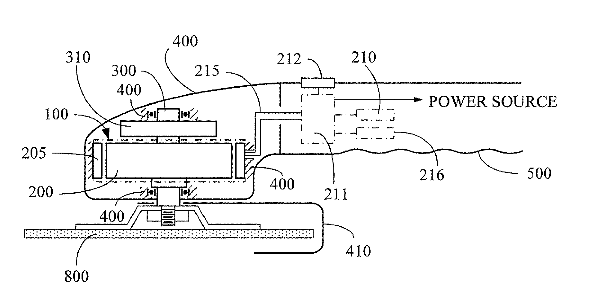 Internal rotation type direct motor-drive portable angle grinder