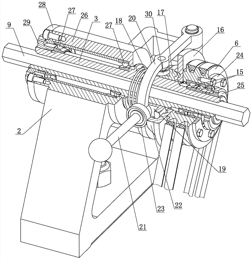 A kind of lathe tailstock power feeding device