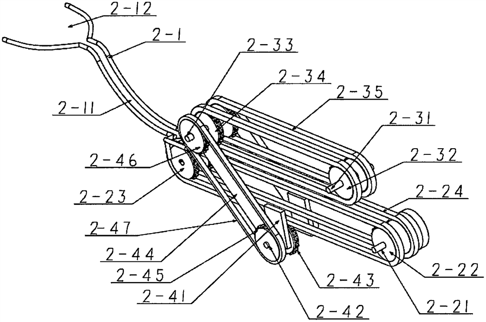 Inverted hanging type garlic rhizome cutting device and cutting machine