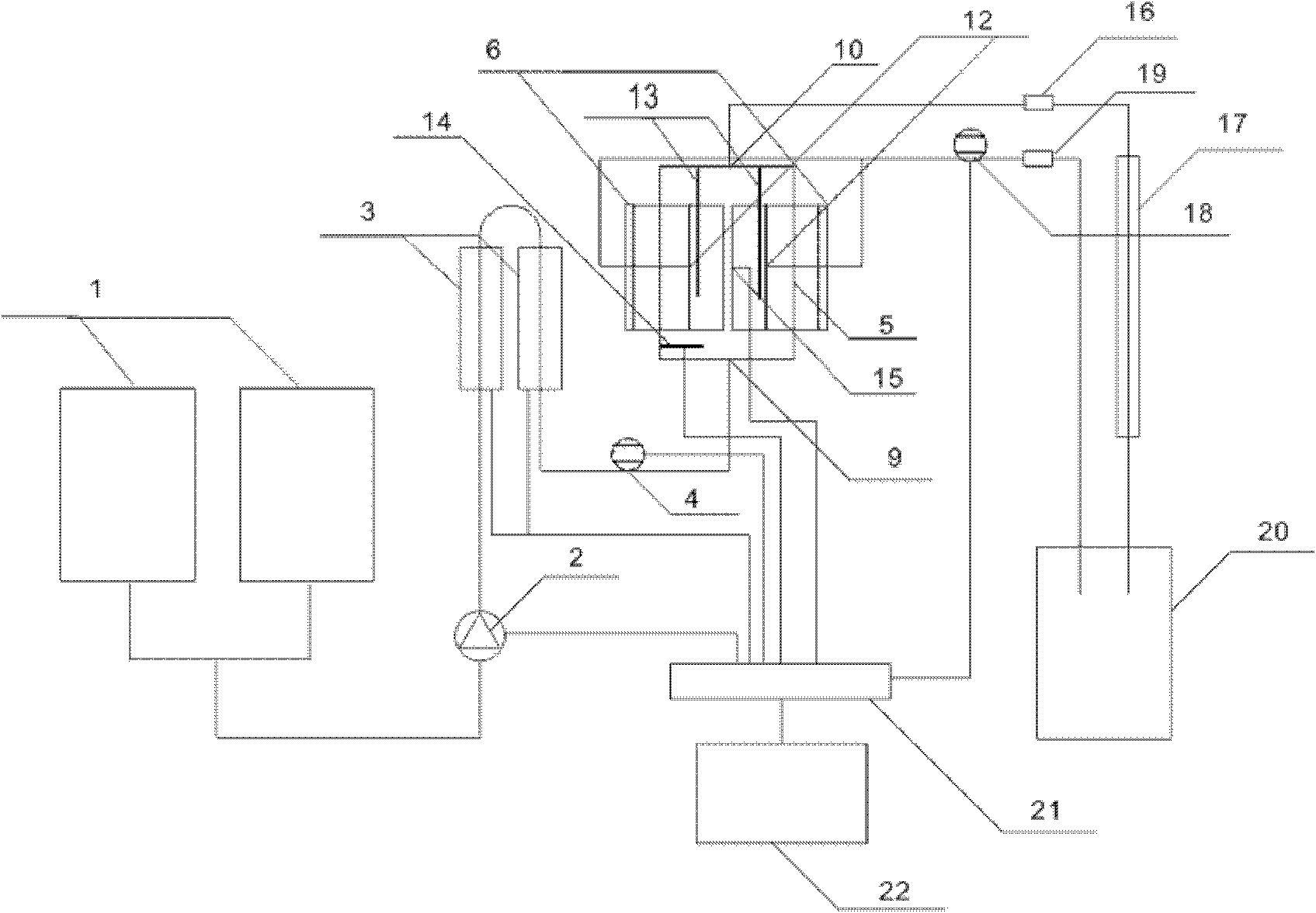 Test device and method for simulating acid etching crack flow guide capability