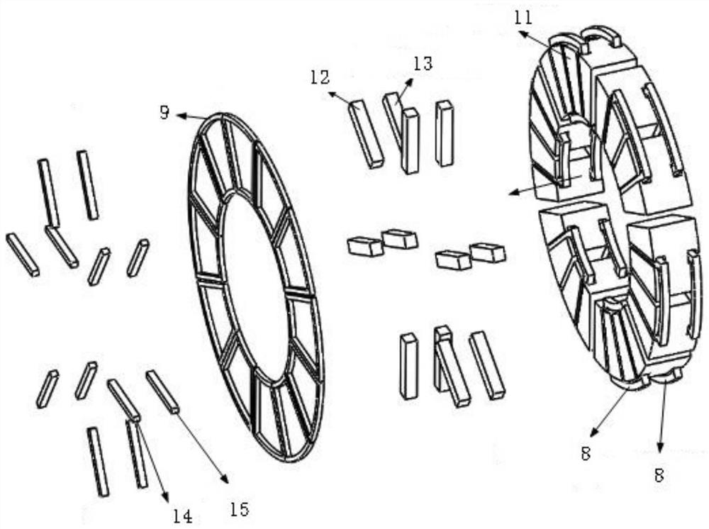 An l-type double layer halbach flux switching permanent magnet motor