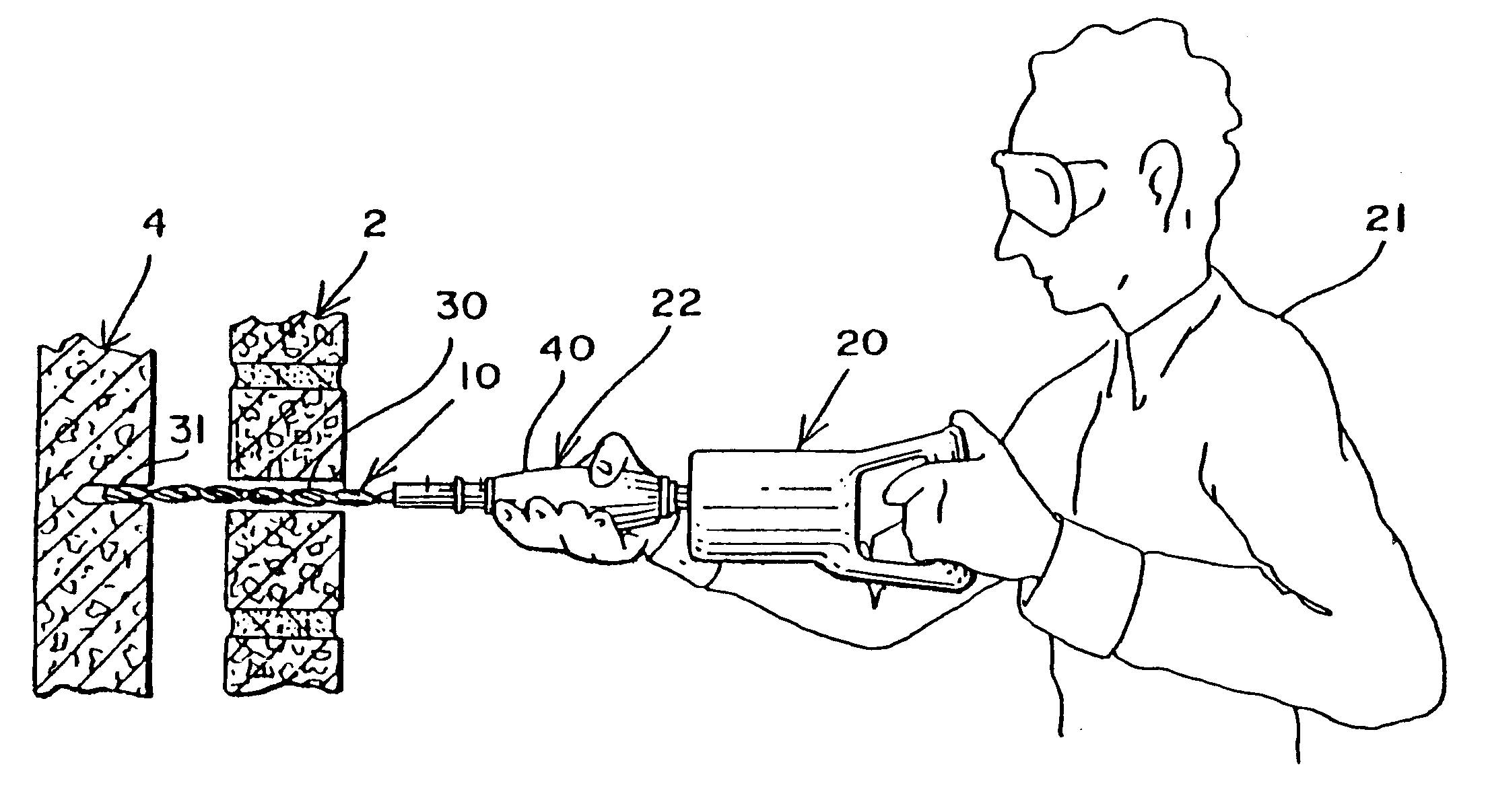 Method of securing walls with a tie