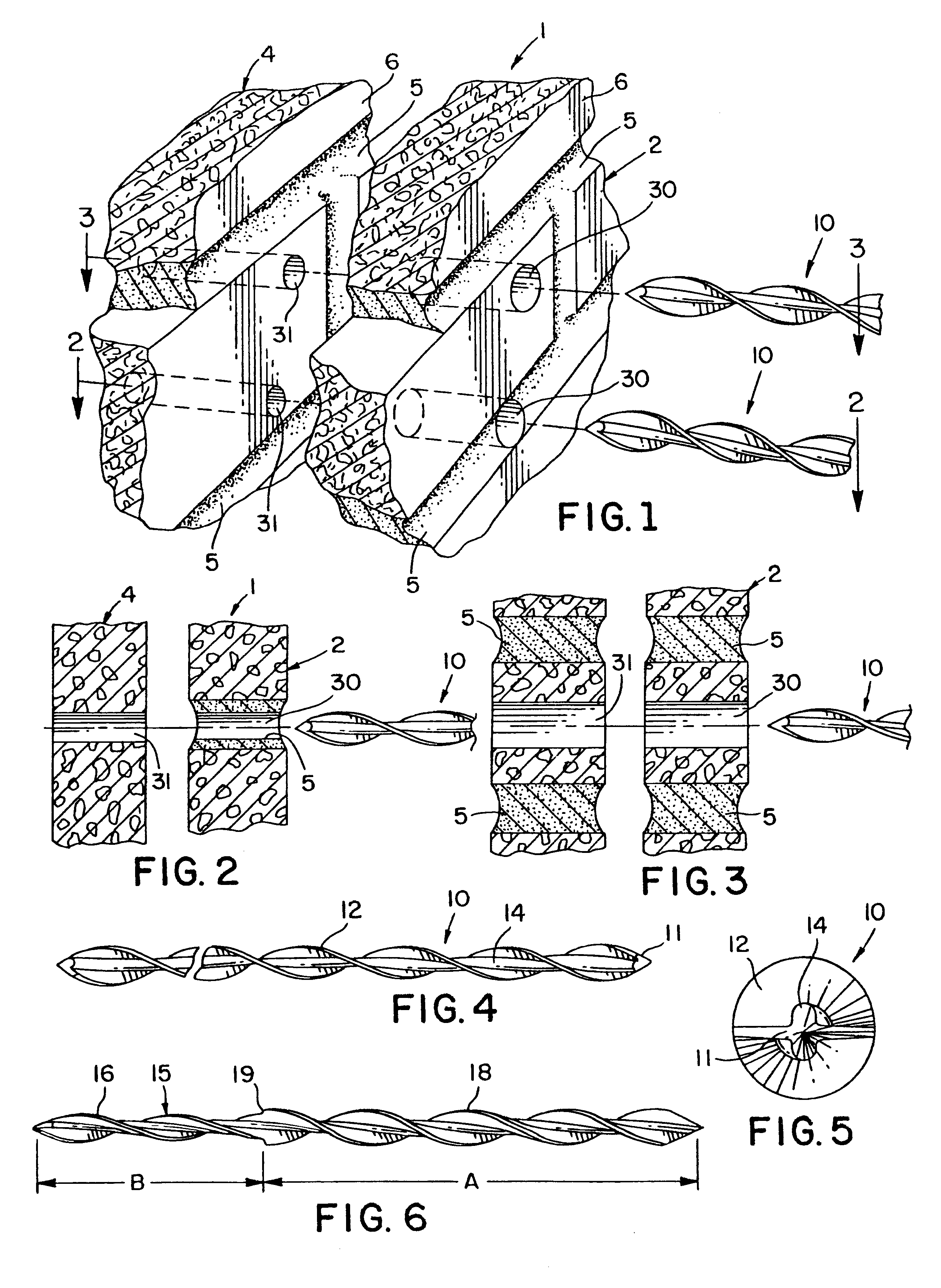 Method of securing walls with a tie