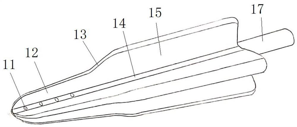 Drainage tube for oral and maxillofacial gap infection