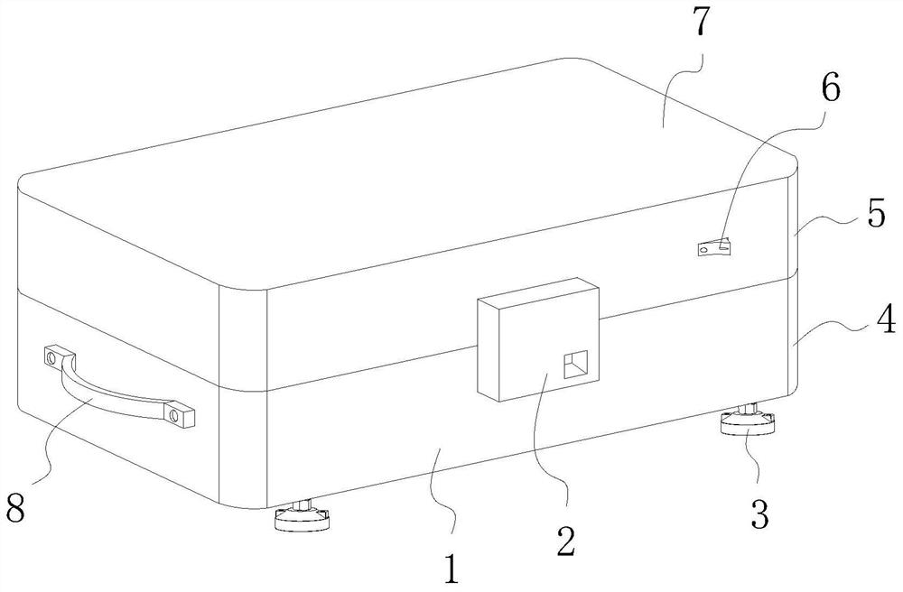 Intelligent emergency repair box with wireless charging positioning function